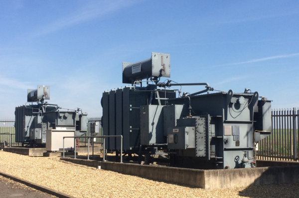 two primary transformers at one of the project trial sites