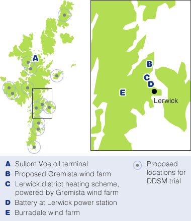 Shetland Project Map